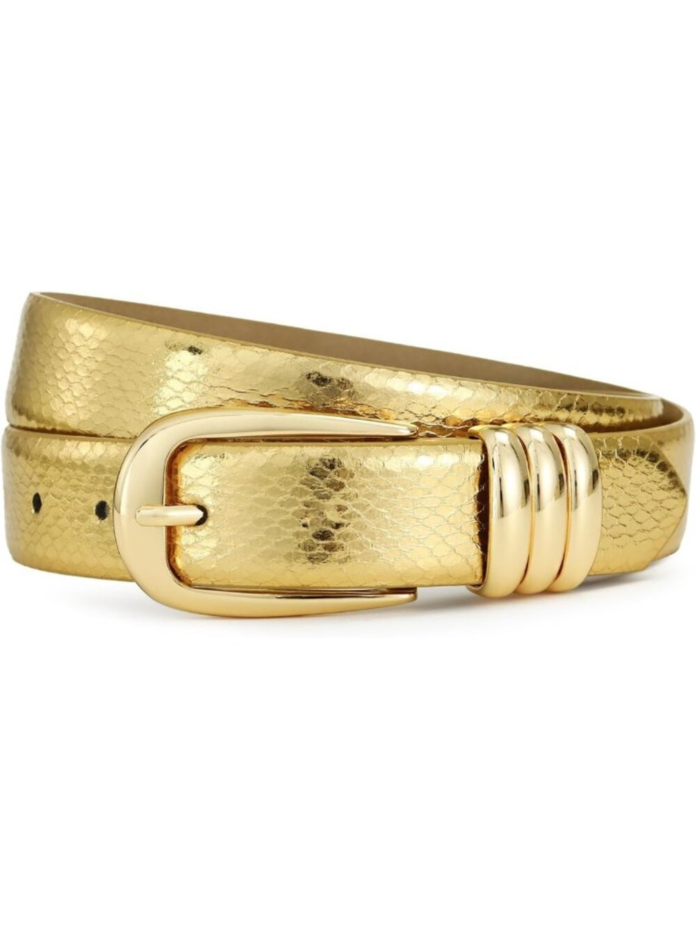Stylish Metallic Waist Belt for Women - Perfect for Dresses & Jeans